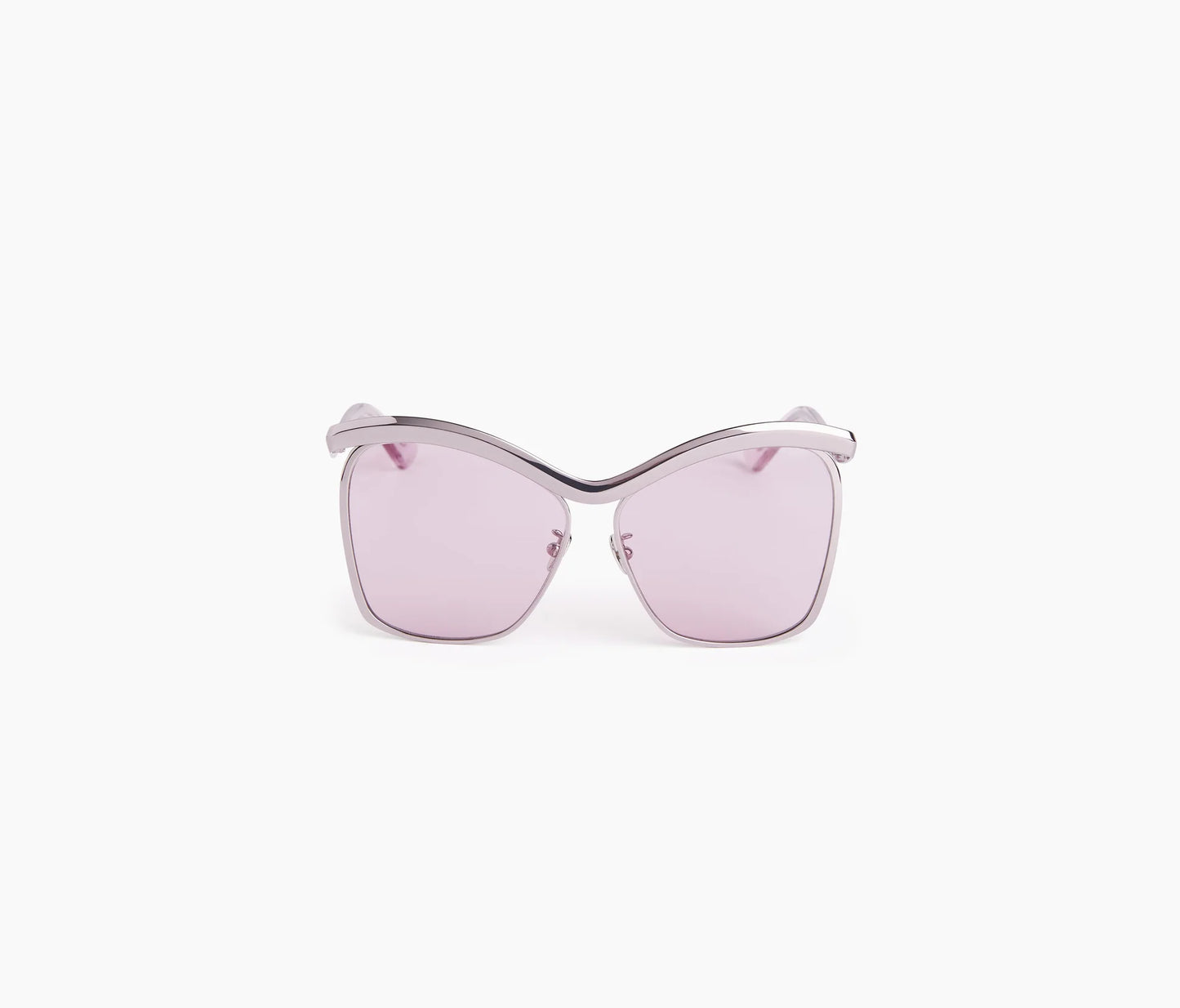 HIGH-TIDE OVERSIZE SHINY LILAC GOLD SUNGLASSES