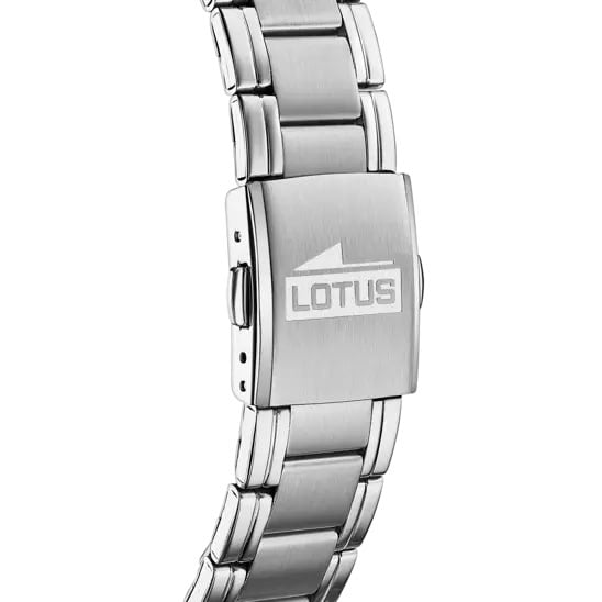 LOTUS MEN'S BLACK STAINLESS STEEL WATCH BRACELET 18812/6