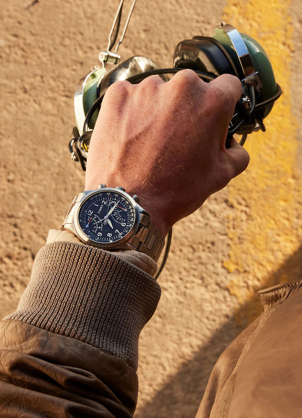 Waterbury Traditional Fly Back Chronograph 43mm Stainless Steel Bracelet Watch