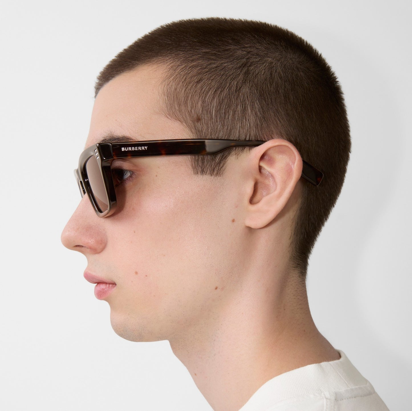 Square striped sunglasses