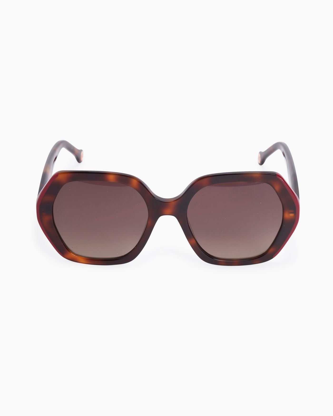 Hexagonal Sunglasses With Contrast Edge