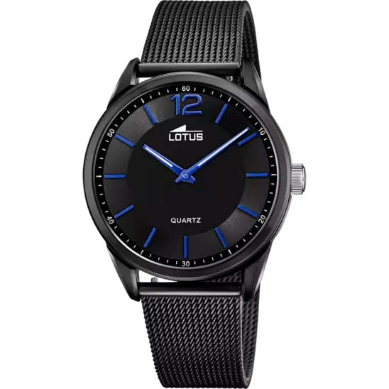 LOTUS MEN'S BLACK SMART CASUAL STAINLESS STEEL WATCH BRACELET 18736/2