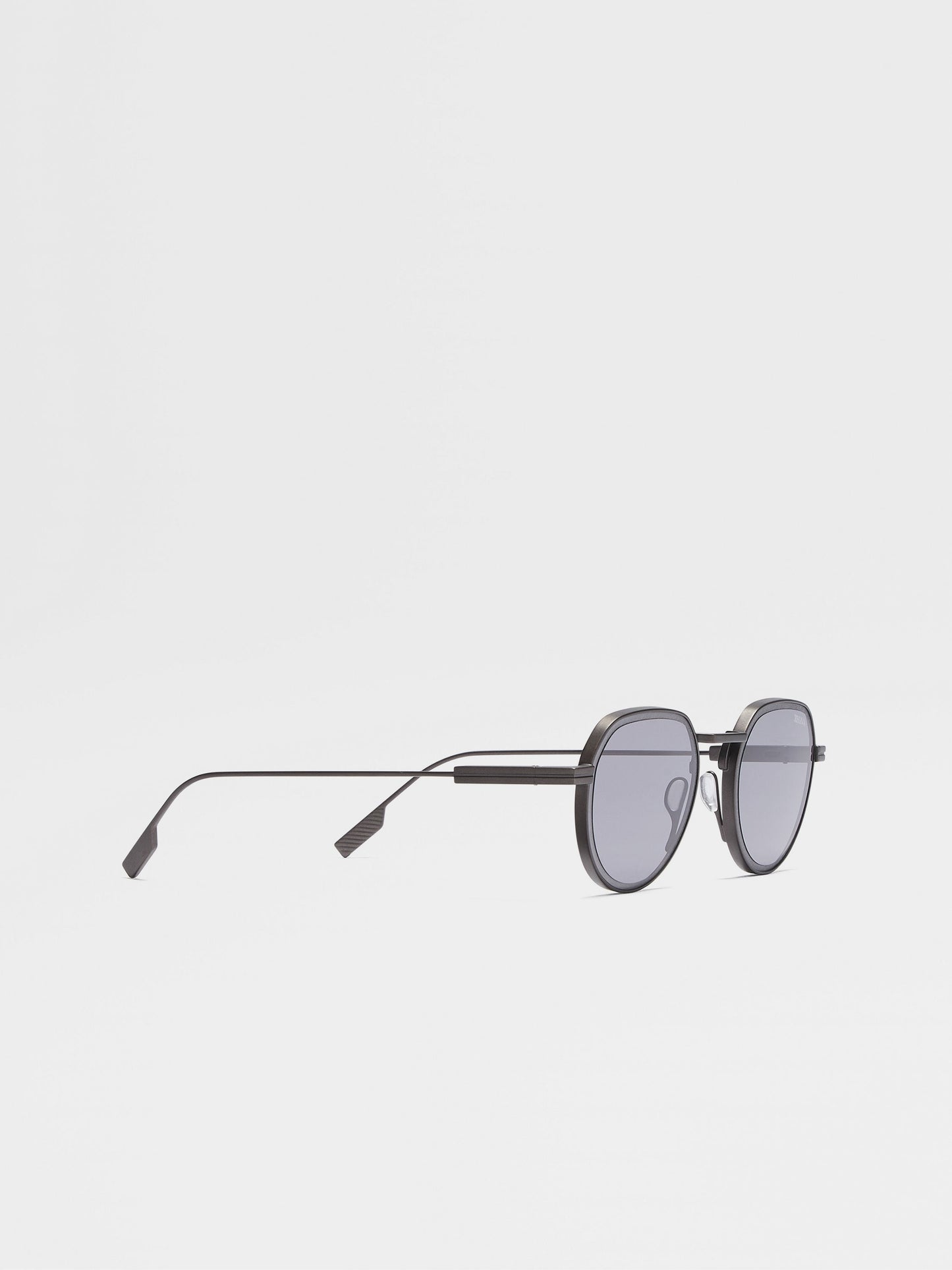 GUNMETAL METAL SUNGLASSES
