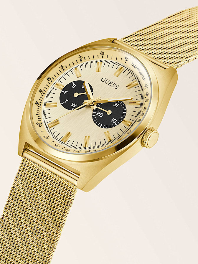 Stainless steel multi-function watch