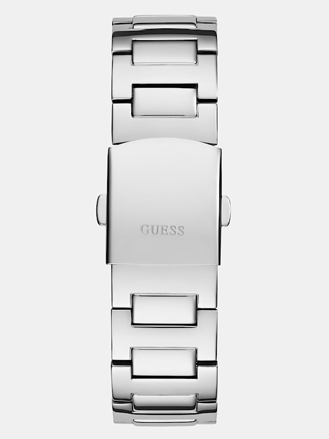 Stainless steel analogue watch