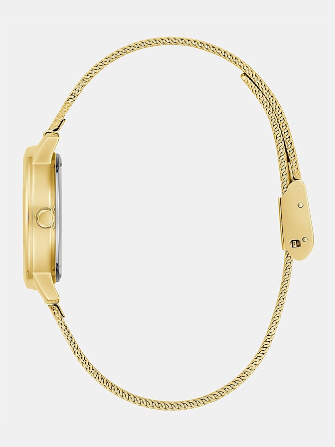 Stainless steel analogue watch