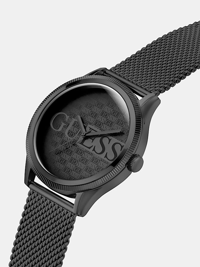 Stainless steel analogue watch