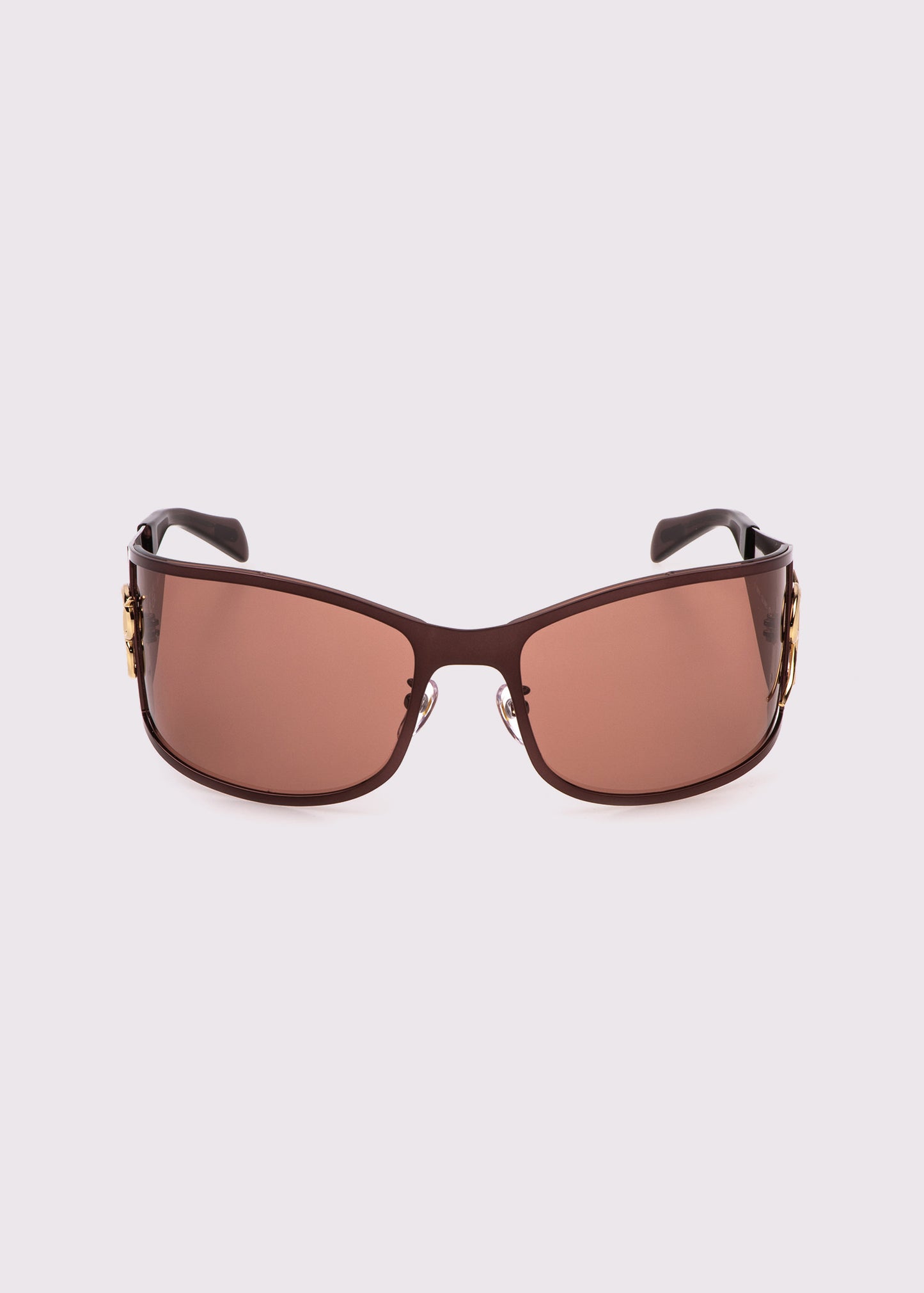 METAL WRAP-AROUND SUNGLASSES