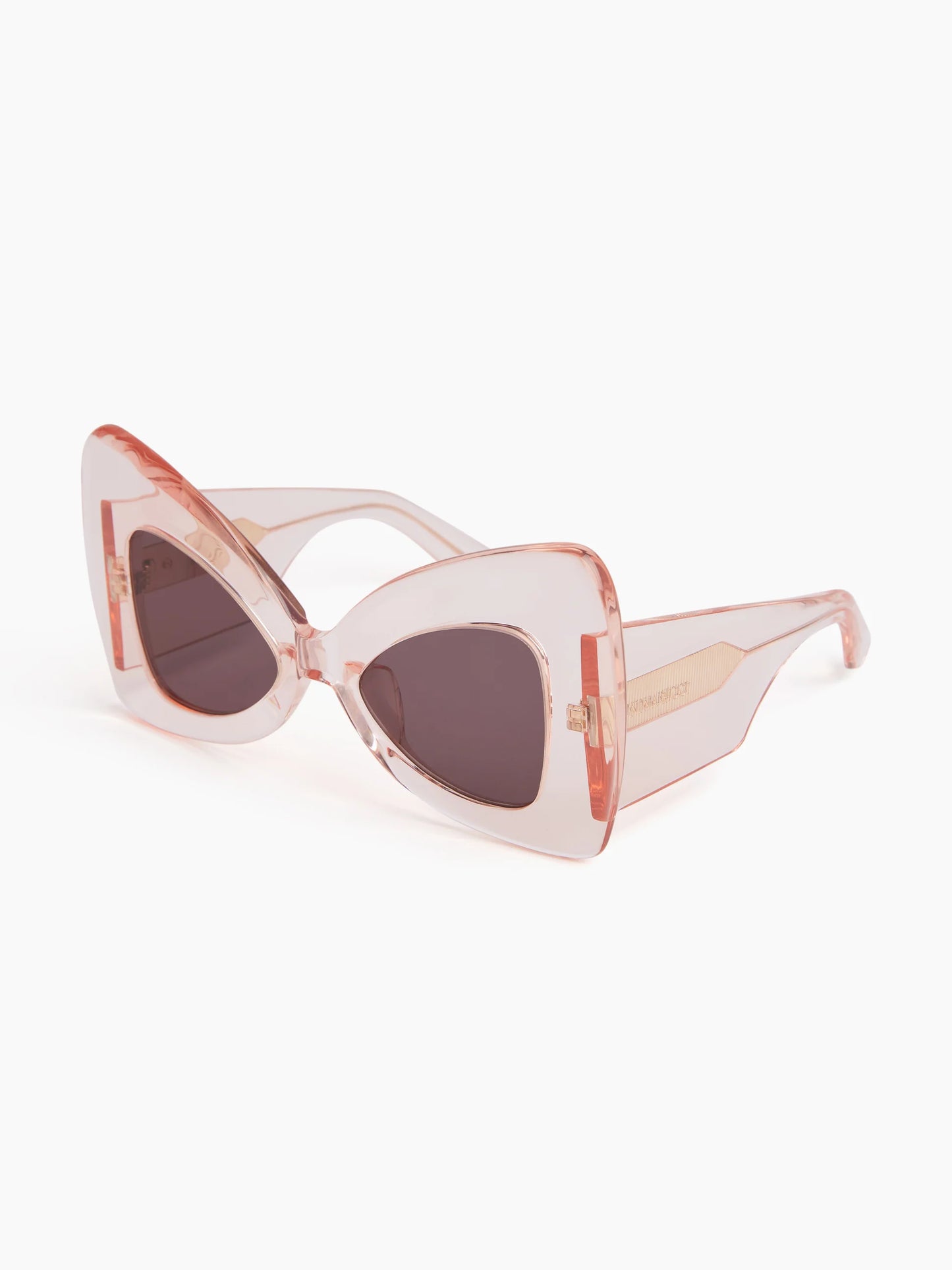 PRECIOUS BUTTERFLY SHINY TRANSPARENT SUNGLASSES