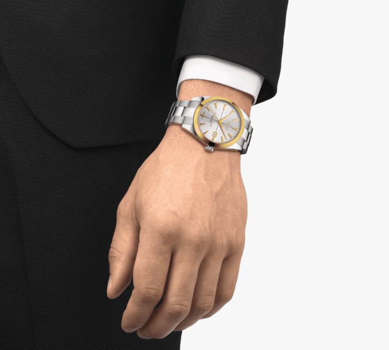 TISSOT GENTLEMAN POWERMATIC 80 SILICIUM SOLID 18K GOLD BEZEL