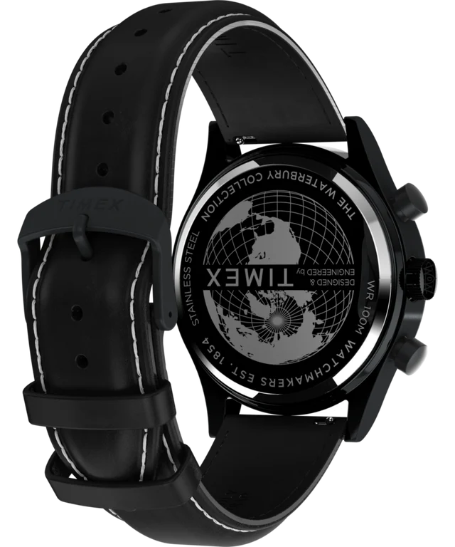 Waterbury Traditional Fly Back Chronograph 43mm Leather Strap Watch