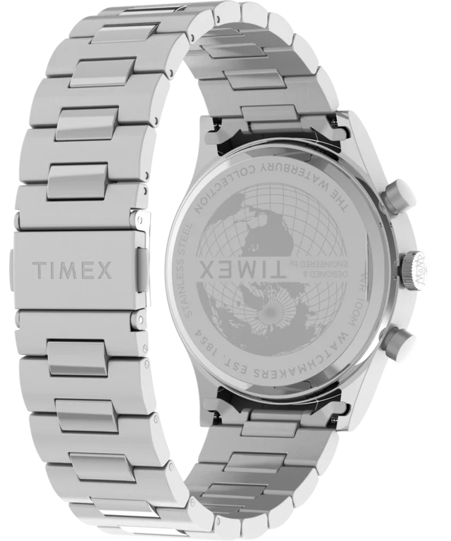 Waterbury Traditional Chronograph 42mm Stainless Steel Bracelet Watch