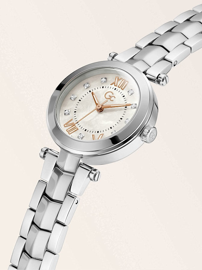 Gc steel analogue watch