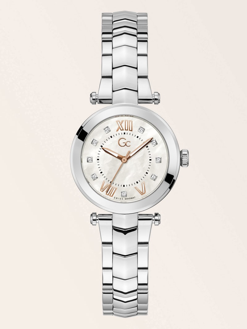Gc steel analogue watch