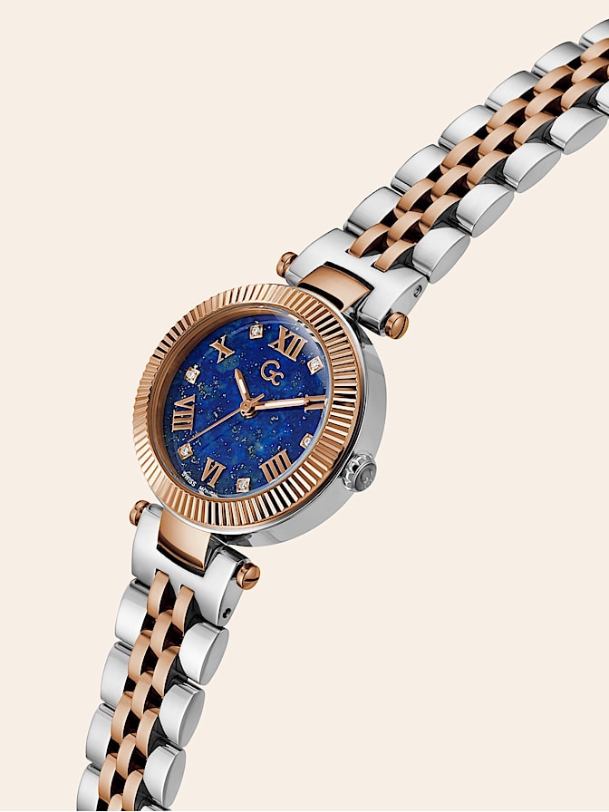 Gc steel analogue watch