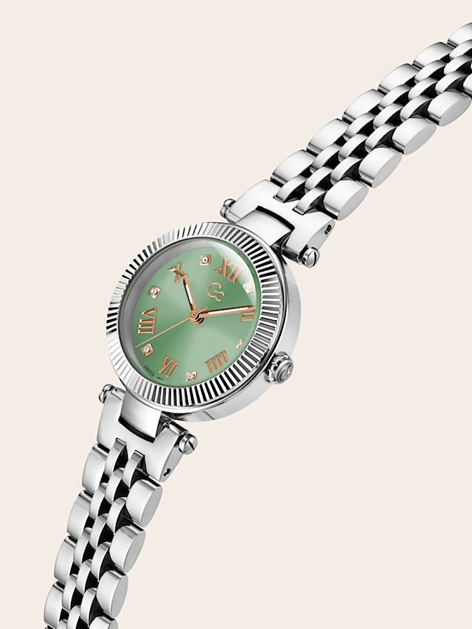Gc steel analogue watch