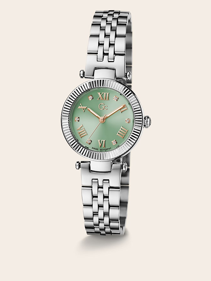 Gc steel analogue watch