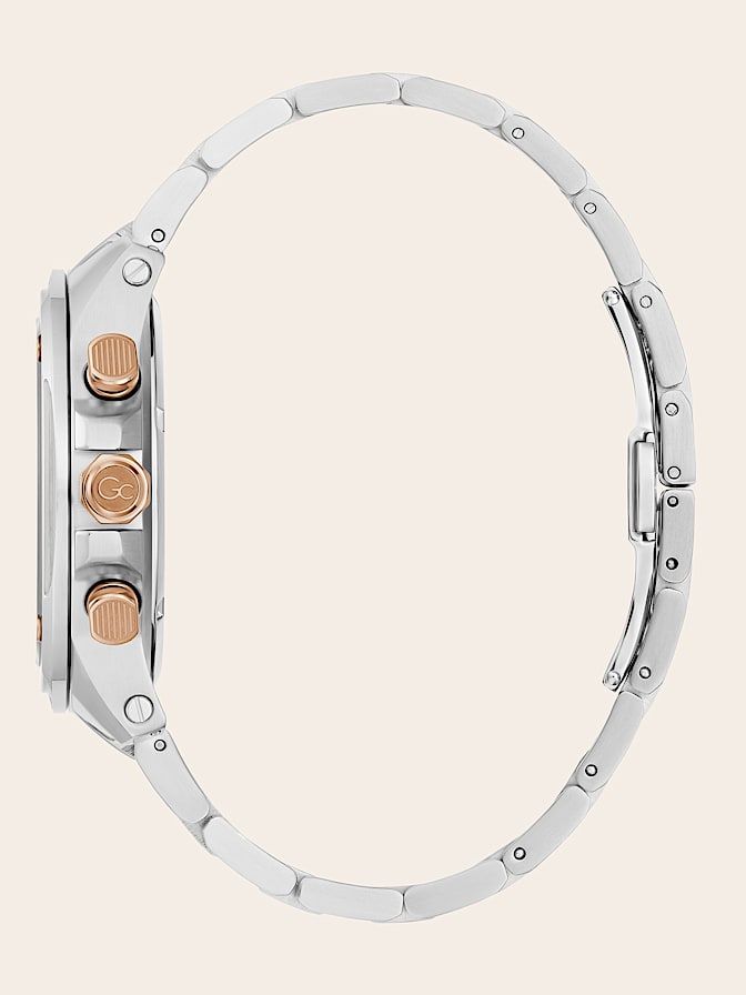 Gc steel chronograph watch