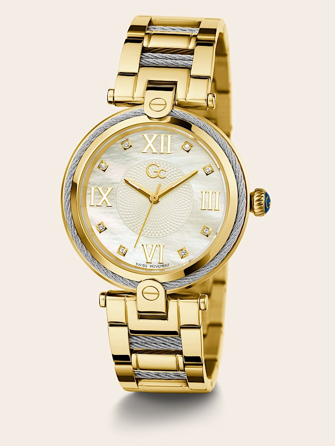 Gc steel analogue watch