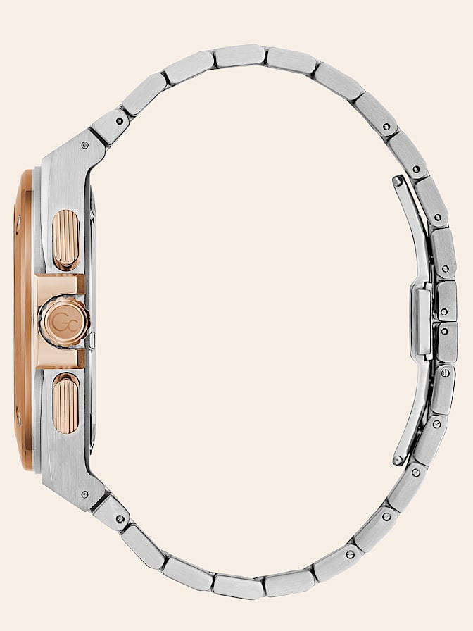 Gc steel chronograph watch