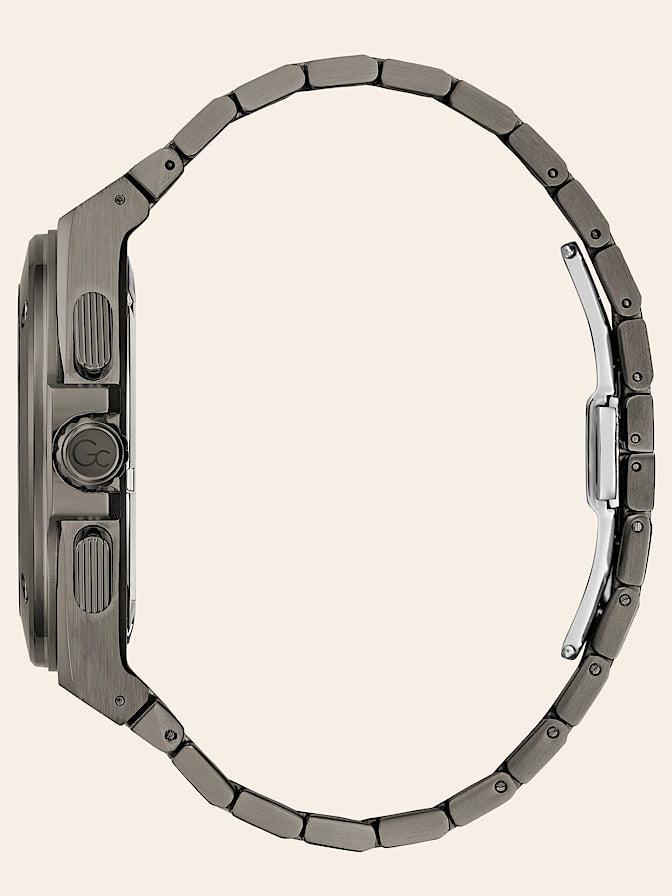 Gc steel chronograph watch