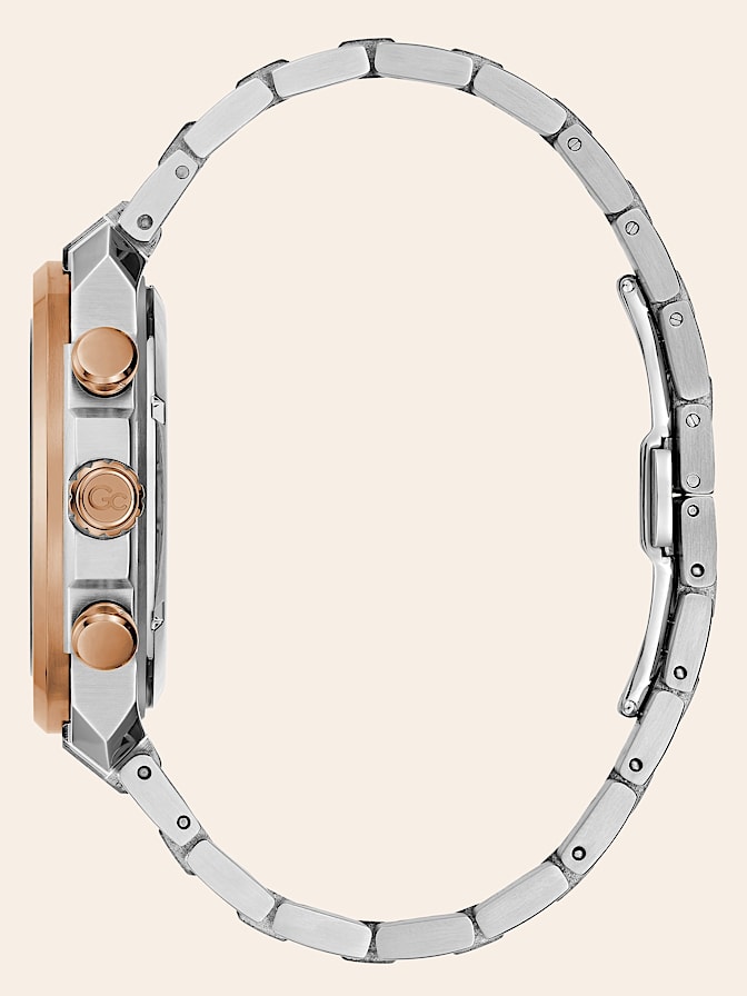 Gc steel chronograph watch