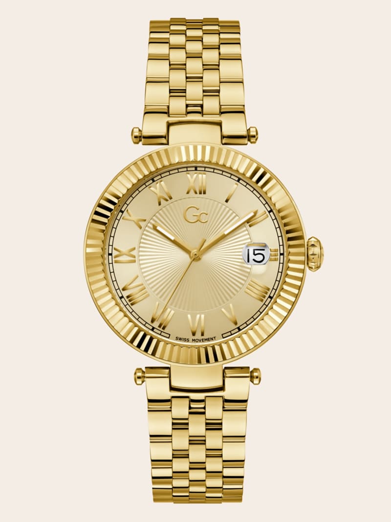Gc steel analogue watch