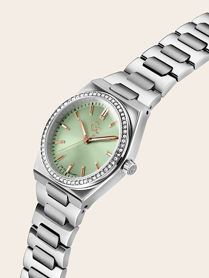 Gc steel analogue watch