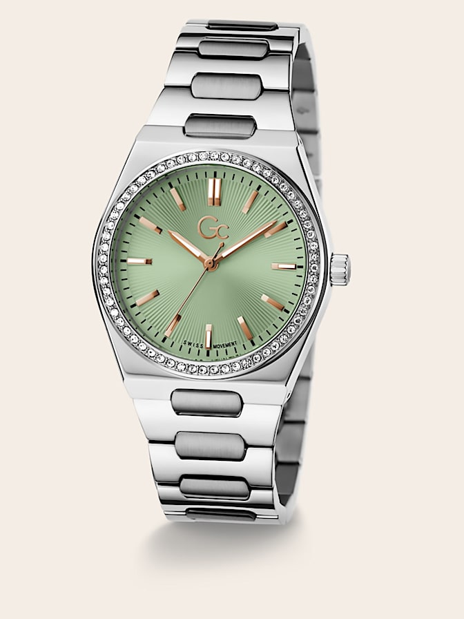 Gc steel analogue watch