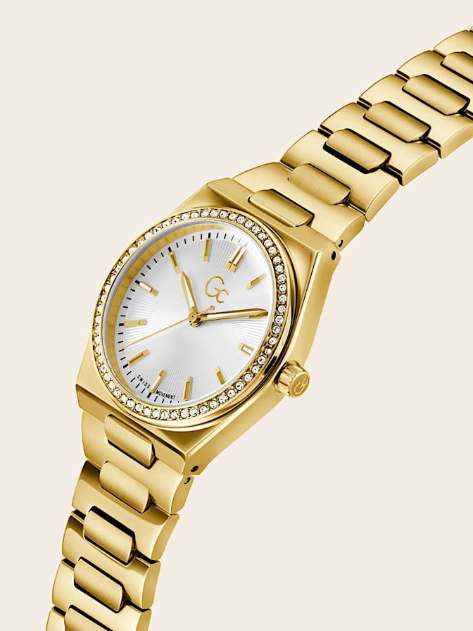 Gc steel analogue watch