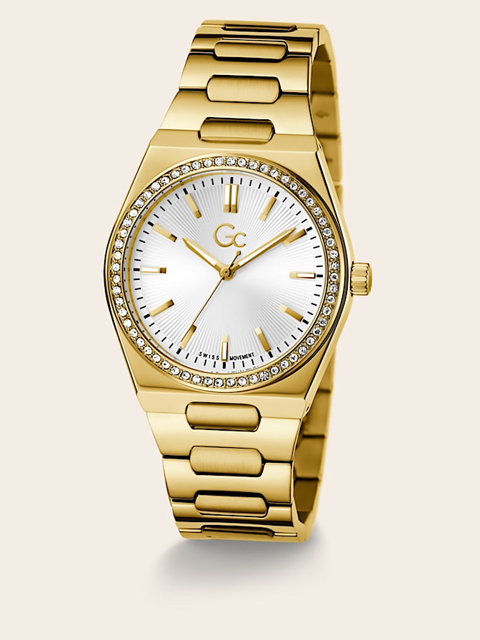 Gc steel analogue watch