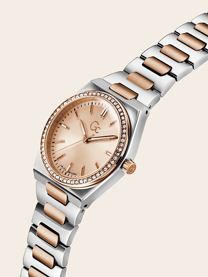Gc steel analogue watch