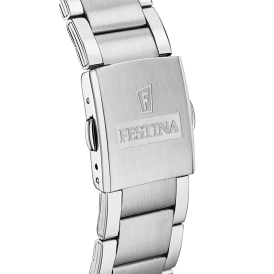 FESTINA CLASSICS WATCH F20552/2 WHITE STEEL STRAP, MEN