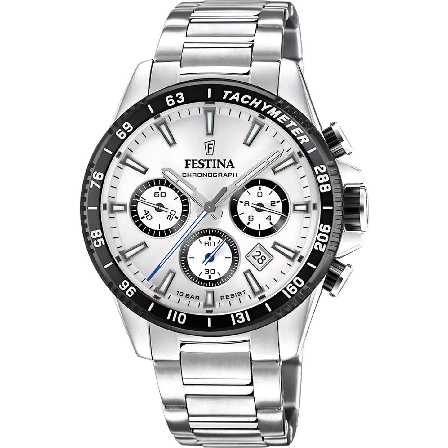 FESTINA WATCH F20560/1 SILVER STEEL STRAP, MEN'S