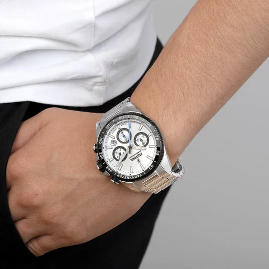FESTINA WATCH F20560/1 SILVER STEEL STRAP, MEN'S