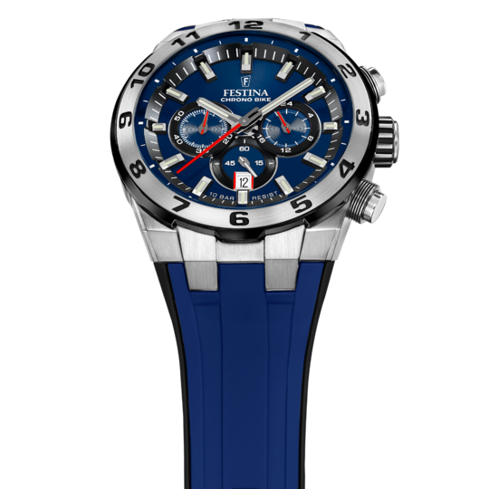 MEN'S FESTINA CHRONO BIKE BLUE WATCH WITH RUBBER STRAP F20671/1
