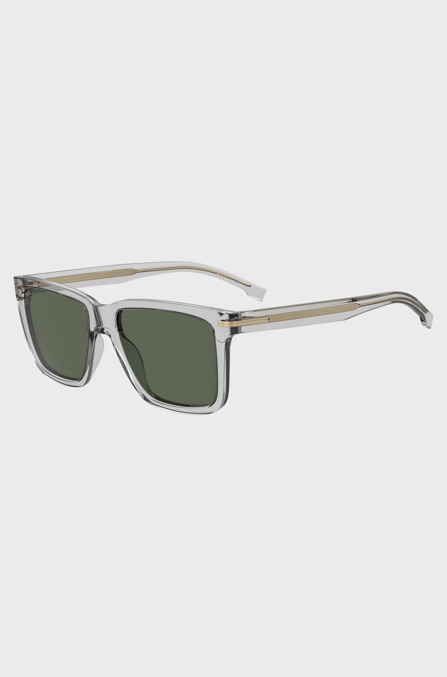 TRANSPARENT-ACETATE SUNGLASSES WITH SIGNATURE HARDWARE