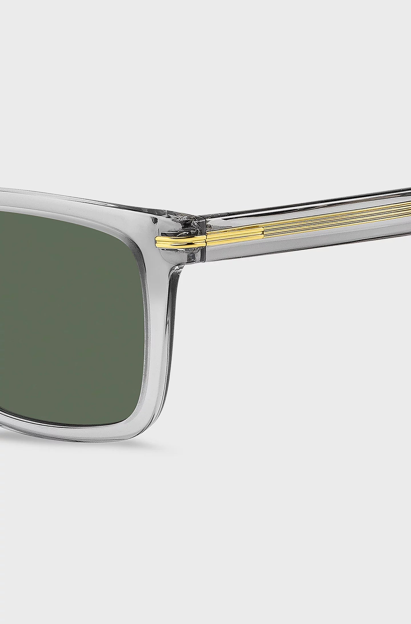 TRANSPARENT-ACETATE SUNGLASSES WITH SIGNATURE HARDWARE