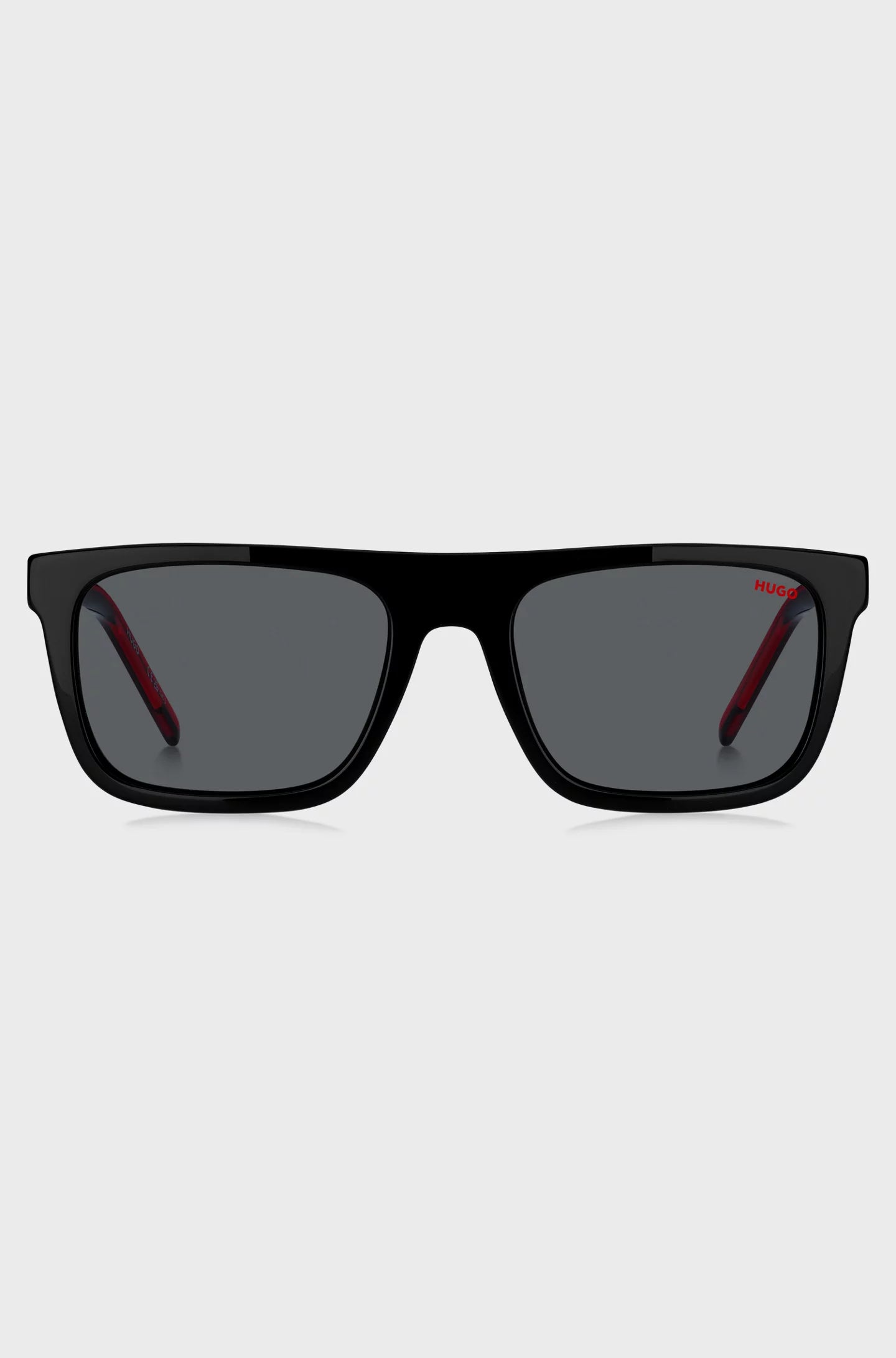 BLACK-ACETATE SUNGLASSES WITH LAYERED TEMPLES