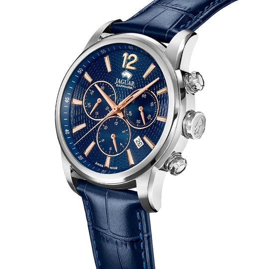 BLUE MEN'S WATCH JAGUAR ACAMAR CHRONOGRAPHE J968/2
