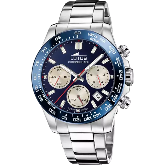 LOTUS MEN'S BLUE STAINLESS STEEL WATCH BRACELET 18912/4