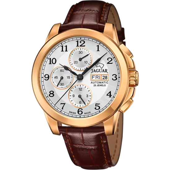 SILVER MEN'S WATCH JAGUAR LE CHRONOGRAPHE J977/1