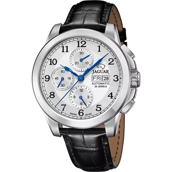 SILVER MEN'S WATCH JAGUAR LE CHRONOGRAPHE J975/1