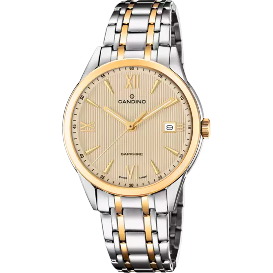 Swiss Men's CANDINO watch, beige. Collection COUPLE. C4694/2