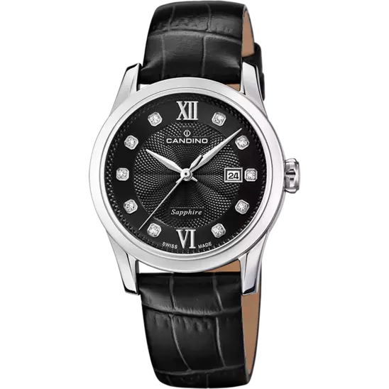 Swiss Women's CANDINO watch, black. Collection LADY ELEGANCE. C4736/4