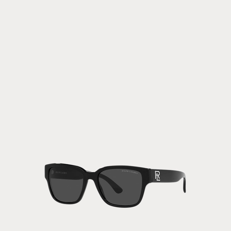 RL Racer Rectangular Sunglasses (Shiny Black)