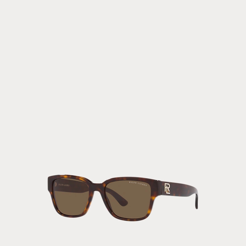RL Racer Rectangular Sunglasses (Shiny Dark Havana)