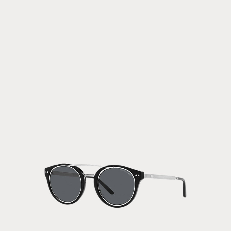 Art Deco Panto Sunglasses (Silver)