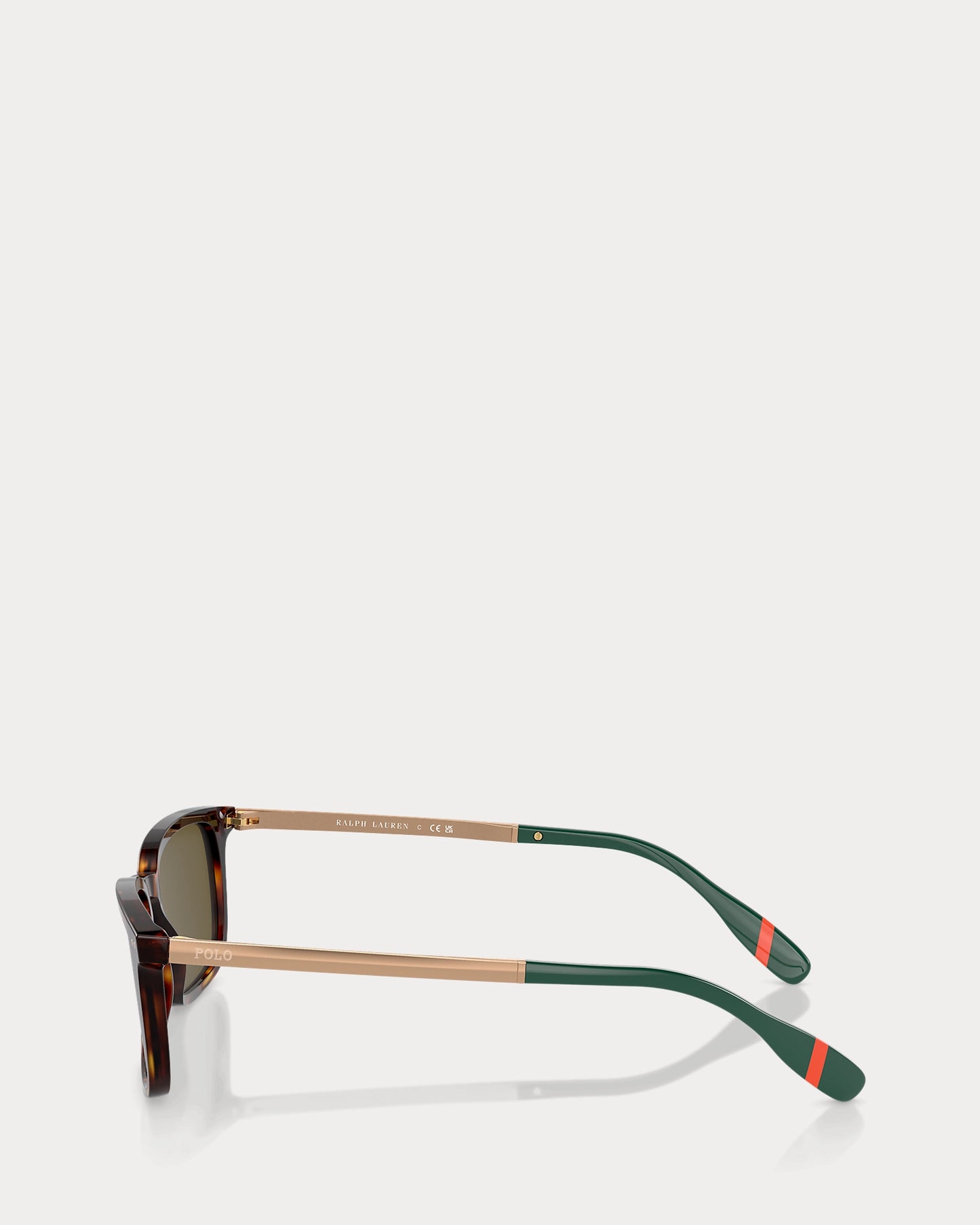 Heritage Rowing Stripe Sunglasses (Shiny Brown Tortoise)