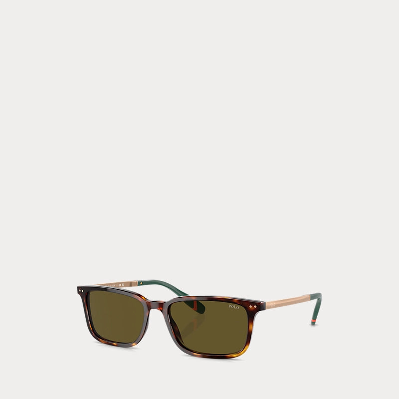 Heritage Rowing Stripe Sunglasses (Shiny Brown Tortoise)